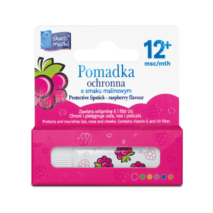 Pomadka ochronna o smaku malinowym 6,5g / Skarb Matki