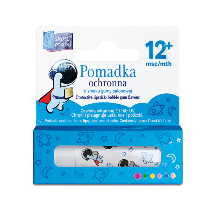 Pomadka ochronna o smaku gumy balonowej 6,5g / Skarb Matki