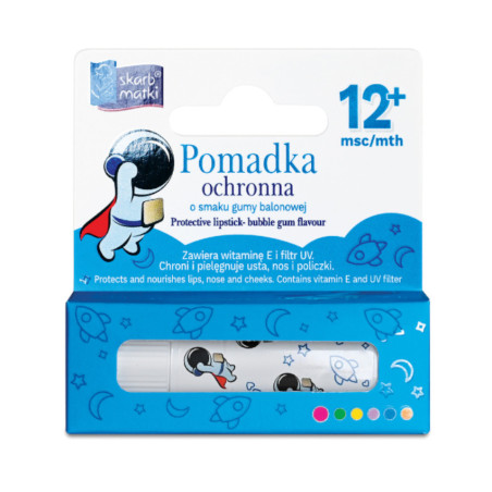 Pomadka ochronna o smaku gumy balonowej 6,5g / Skarb Matki