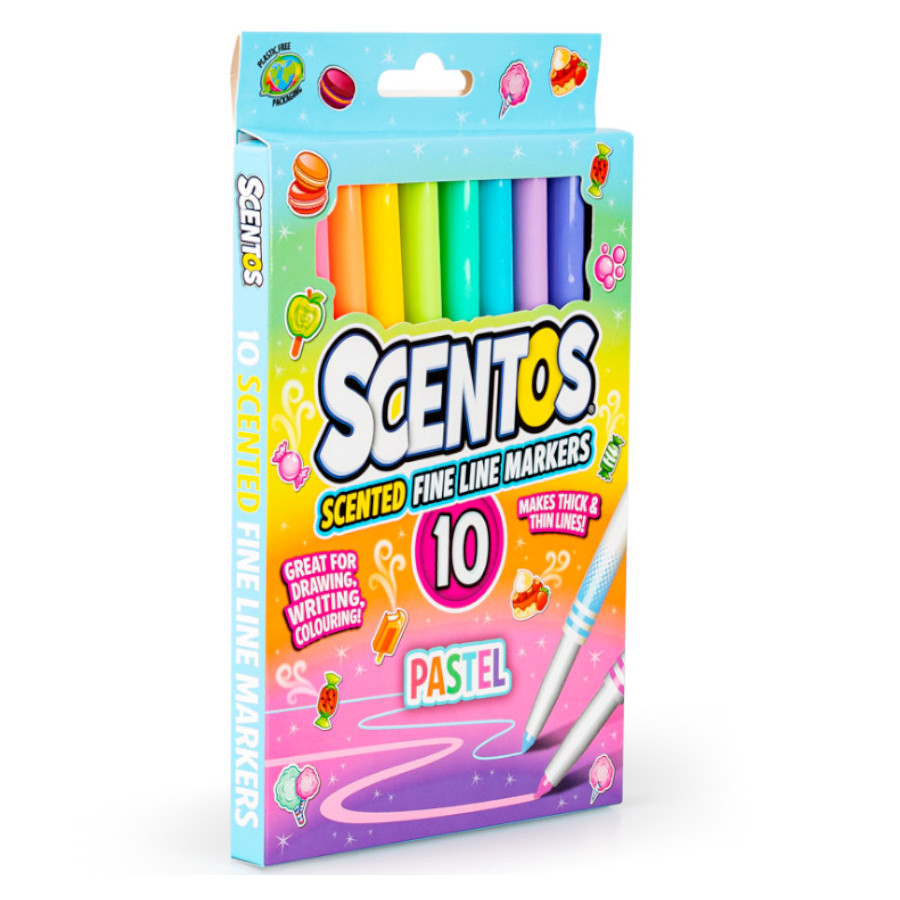 Pachnące flamastry - Pastelowe 10 szt. / Scentos