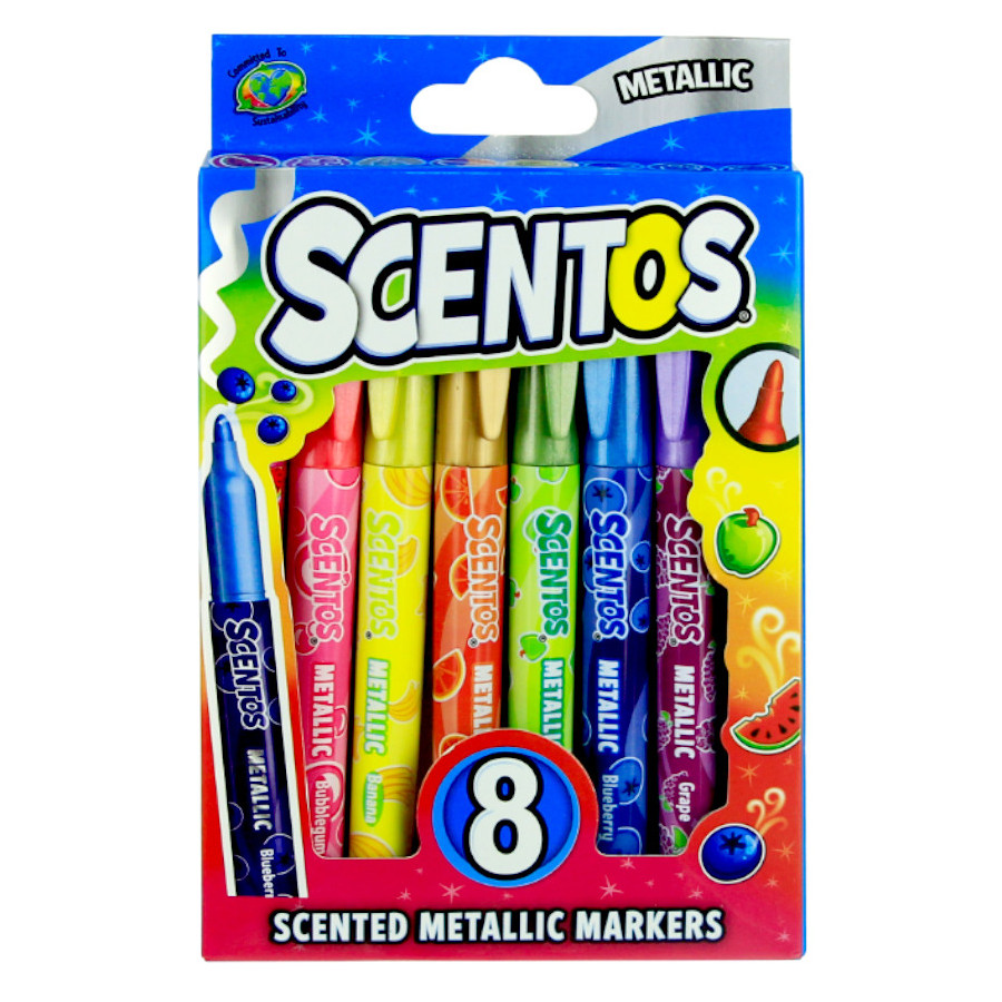 Pachnące markery metaliczne 8 szt. / Scentos