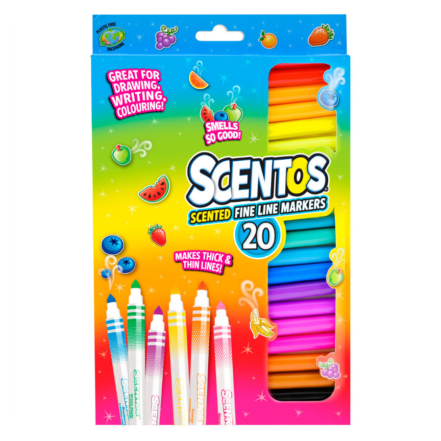 Pachnące flamastry kolorowe 20 szt. / Scentos