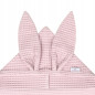 Ręczniczek z kapturkiem wafel bunny 70x140 cm Różowy / Baby Matex