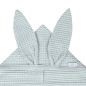 Ręczniczek z kapturkiem wafel bunny 70x140 cm Niebieski / Baby Matex