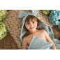 Ręczniczek z kapturkiem wafel bunny 70x140 cm Niebieski / Baby Matex