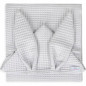 Ręczniczek z kapturkiem wafel bunny 70x140 cm Jasny szary / Baby Matex
