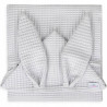 Ręczniczek z kapturkiem wafel bunny 70x140 cm Jasny szary / Baby Matex