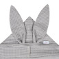 Ręczniczek z kapturkiem wafel bunny 70x140 cm Ciemny szary / Baby Matex