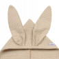 Ręczniczek z kapturkiem wafel bunny 70x140 cm Kremowy / Baby Matex