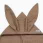 Ręczniczek z kapturkiem wafel bunny 70x140 cm Cappuccino / Baby Matex