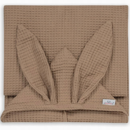 Ręczniczek z kapturkiem wafel bunny 70x140 cm Cappuccino / Baby Matex