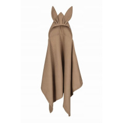 Ręczniczek z kapturkiem wafel bunny 70x140 cm Cappuccino / Baby Matex