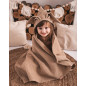 Ręczniczek z kapturkiem wafel bunny 70x140 cm Cappuccino / Baby Matex
