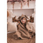 Ręczniczek z kapturkiem wafel bunny 70x140 cm Cappuccino / Baby Matex