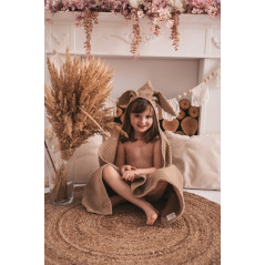 Ręczniczek z kapturkiem wafel bunny 70x140 cm Cappuccino / Baby Matex