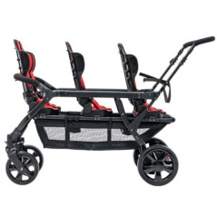 Wózek spacerowy do żłobka Lidoo Revers Red 6-osobowy / Familidoo