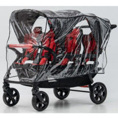 Wózek spacerowy do żłobka Lidoo Revers Red 6-osobowy / Familidoo