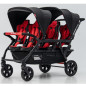 Wózek spacerowy do żłobka Lidoo Revers Red 6-osobowy / Familidoo Wózek spacerowy do żłobka Lidoo Revers Red 6-osobowy / Familidoo