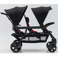 Wózek spacerowy do żłobka Lidoo Revers Red 6-osobowy / Familidoo