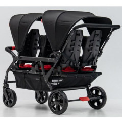 Wózek spacerowy do żłobka Lidoo Revers Red 6-osobowy / Familidoo