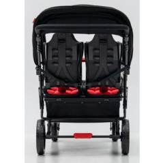 Wózek spacerowy do żłobka Lidoo Revers Red 6-osobowy / Familidoo