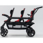 Wózek spacerowy do żłobka Lidoo Revers Red 6-osobowy / Familidoo Wózek spacerowy do żłobka Lidoo Revers Red 6-osobowy / Familidoo