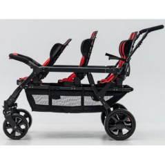 Wózek spacerowy do żłobka Lidoo Revers Red 6-osobowy / Familidoo