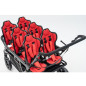 Wózek spacerowy do żłobka Lidoo Revers Red 6-osobowy / Familidoo Wózek spacerowy do żłobka Lidoo Revers Red 6-osobowy / Familidoo