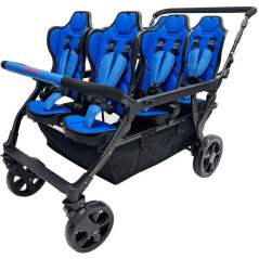 Wózek spacerowy do żłobka Lidoo Revers Blue 6-osobowy / Familidoo