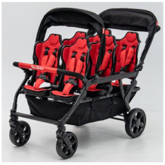 Wózek spacerowy do żłobka Lidoo Revers Blue 6-osobowy / Familidoo