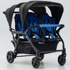 Wózek spacerowy do żłobka Lidoo Revers Blue 4-osobowy / Familidoo
