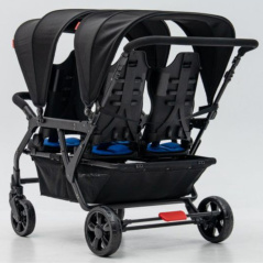 Wózek spacerowy do żłobka Lidoo Revers Blue 4-osobowy / Familidoo