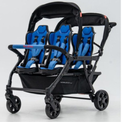 Wózek spacerowy do żłobka Lidoo Revers Blue 4-osobowy / Familidoo
