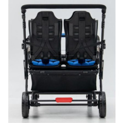 Wózek spacerowy do żłobka Lidoo Revers Blue 4-osobowy / Familidoo