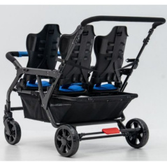 Wózek spacerowy do żłobka Lidoo Revers Blue 4-osobowy / Familidoo