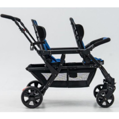 Wózek spacerowy do żłobka Lidoo Revers Blue 4-osobowy / Familidoo