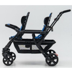 Wózek spacerowy do żłobka Lidoo Revers Blue 4-osobowy / Familidoo