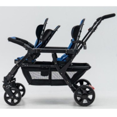 Wózek spacerowy do żłobka Lidoo Revers Blue 4-osobowy / Familidoo