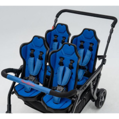 Wózek spacerowy do żłobka Lidoo Revers Blue 4-osobowy / Familidoo
