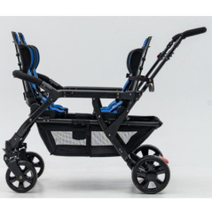 Wózek spacerowy do żłobka Lidoo Revers Red 4-osobowy / Familidoo