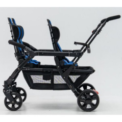 Wózek spacerowy do żłobka Lidoo Revers Red 4-osobowy / Familidoo