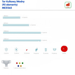 Tablica wolnostojąca STEM + Tor wodny-kulkowy / Masterkidz
