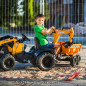 Traktor na pedały Case IH Backhoe z łyżką i koparką / Falk Traktor na pedały Case IH Backhoe z łyżką i koparką / Falk