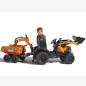 Traktor na pedały Case IH Backhoe z łyżką i koparką / Falk Traktor na pedały Case IH Backhoe z łyżką i koparką / Falk