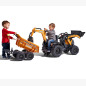 Traktor na pedały Case IH Backhoe z łyżką i koparką / Falk Traktor na pedały Case IH Backhoe z łyżką i koparką / Falk