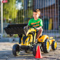Traktor na pedały Komatsu z łyżką i koparką / Falk