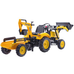 Traktor na pedały Komatsu z łyżką i koparką / Falk