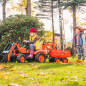 Traktor na pedały Kubota z łyżką i koparką / Falk Traktor na pedały Kubota z łyżką i koparką / Falk