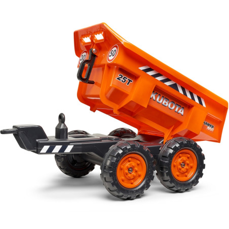 Traktor na pedały Kubota z łyżką i koparką / Falk