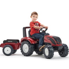 Traktor na pedały Valtra S4 z przyczepką / Falk
